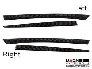 BMW 5 Series Inner Door Trim Covers - Carbon Fiber - F10 / F11 BMW 5 Series Inner Door Trim Covers - Carbon Fiber - F10 / F11